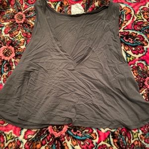 Sadie grey crop tank
